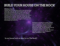BUILD YOUR HOUSE ON THE ROCK